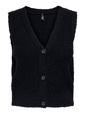 ONLALVILDA SL WAISTCOAT CC KNT Black