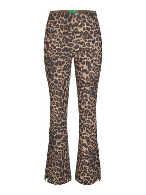 JXNANCY FLARED HW PANT PNT NOOS Kelp/LEOPARD