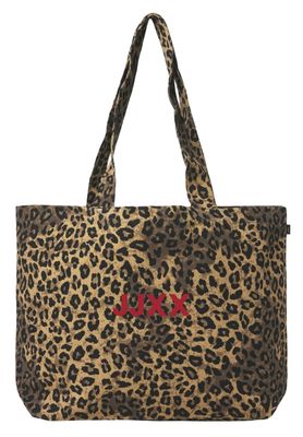 JXBETHANY AOP TOTE BAG ACC Seedpearl-w. LEO  Racing Red
