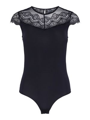 PCSINNA SS BODYSTOCKING NOOS Black