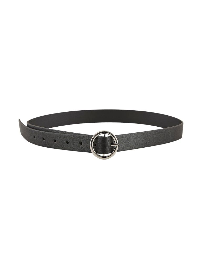 PCBONNA JEANS BELT NOOS WB Black-GOLD BUCKLE