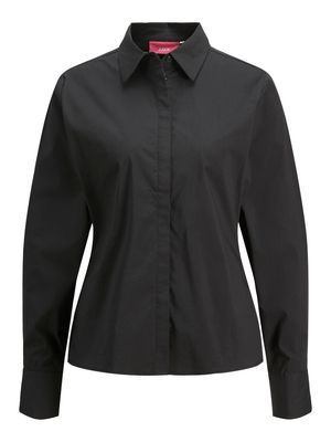 JXSAGA LS SLIM SHIRT WVN SN Black