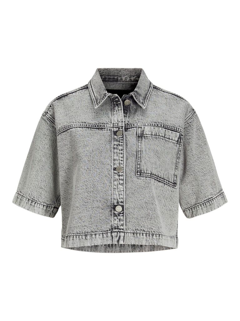 JXSANDY COMFORT SS DENIM SHIRT DNM LN Light Grey Denim