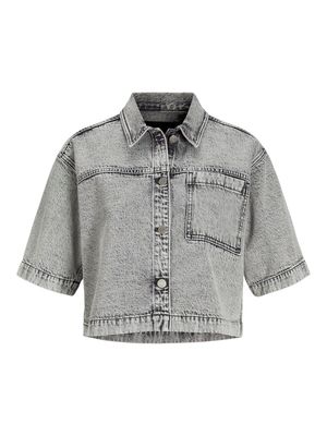JXSANDY COMFORT SS DENIM SHIRT DNM LN Light Grey Denim