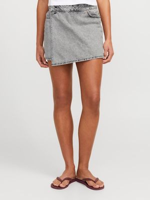 JXGRETA HW DENIM SKORT DNM SN Light Grey Denim