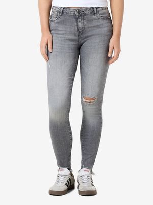 NMKIMMY NW DESTROY ANK SKNY AZ368MG NOOS Medium Grey Denim