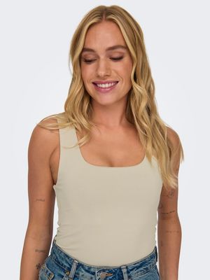 ONLEA S/L 2-WAYS FIT TOP JRS NOOS Humus