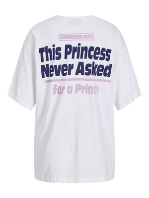 JXMILLOW LOOSE SS TEE JRS Bright White/THIS PR