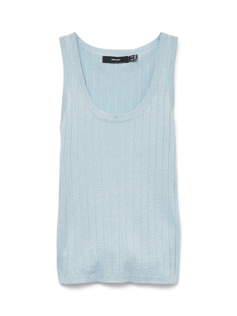 VMBLOW SL U-NECK PULLOVER GA SE Airy Blue/W. SILVER
