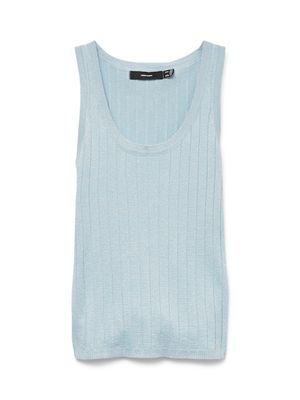 VMBLOW SL U-NECK PULLOVER GA SE Airy Blue/W. SILVER