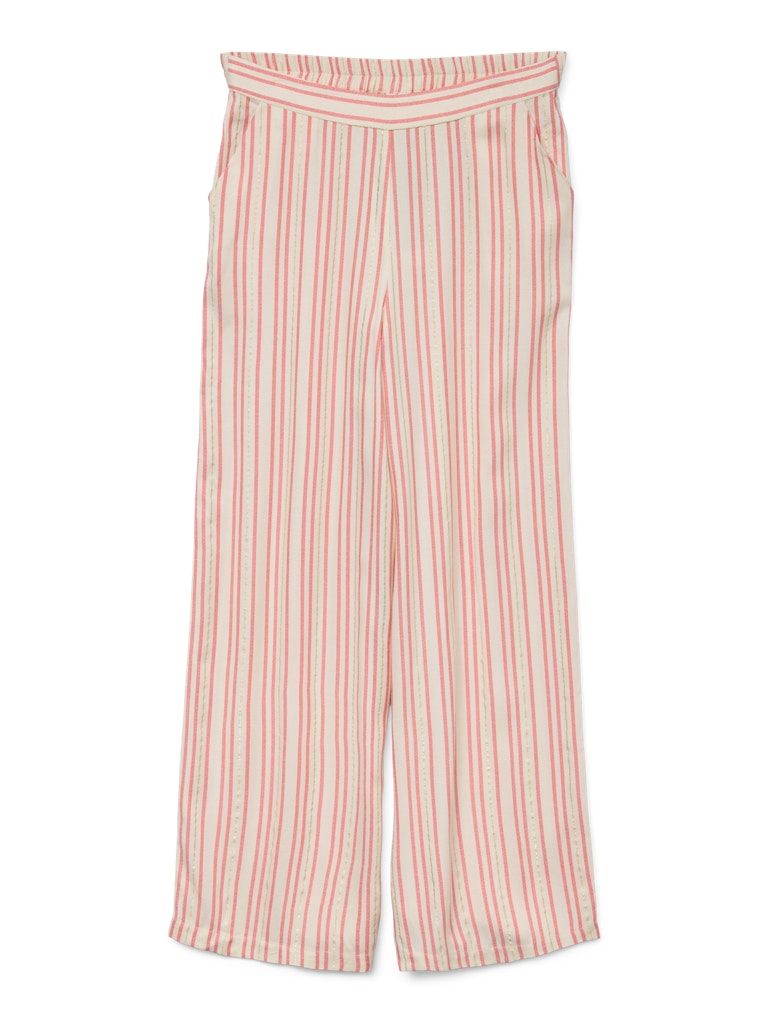 VMBAYA M/W PANTS WVN BTQ GA Birch-Dubarry stripe w. gold