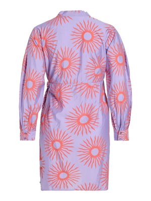 VIBOA V-NECK L/S WRAP DRESS/LC Violet Tulip/DUBARRY