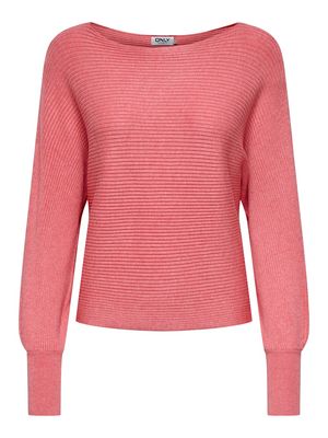 ONLADALINE L/S SHORT PULLO KNT NOOS Tea Rose/W. MELANGE