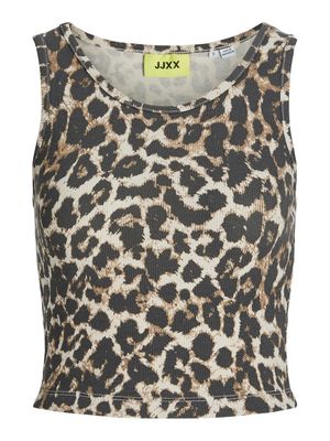 JXFALLON STR SL RIB AOP TANKTOP JRS Ancient Scroll/Leopa