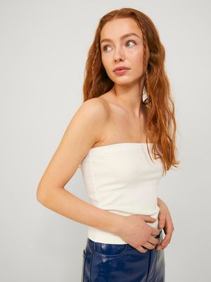JXFIONA STR SL RIB TUBE TOP JRS Bright White