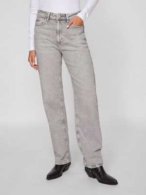 VIKELLY JAF HW STRAIGHT JEANS-NOOS Light Grey Denim/was