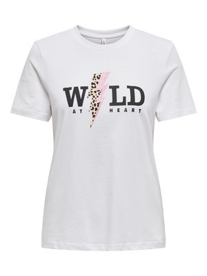 ONLHENNY LIFE REG S/S TOP BOX CS JRS Bright White/Wild