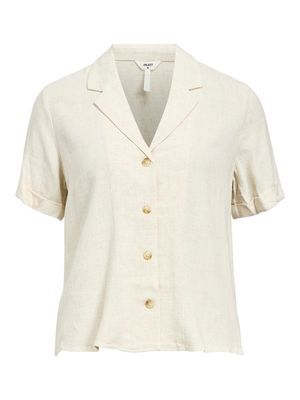 OBJSANNE S/S RE SHIRT NOOS Sandshell