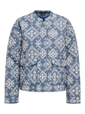 ONLHALLIE QUILTED JACKET OTW NOOS China Blue/THEA TILE