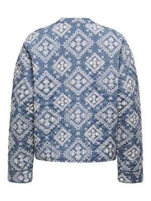 ONLHALLIE QUILTED JACKET OTW NOOS China Blue/THEA TILE