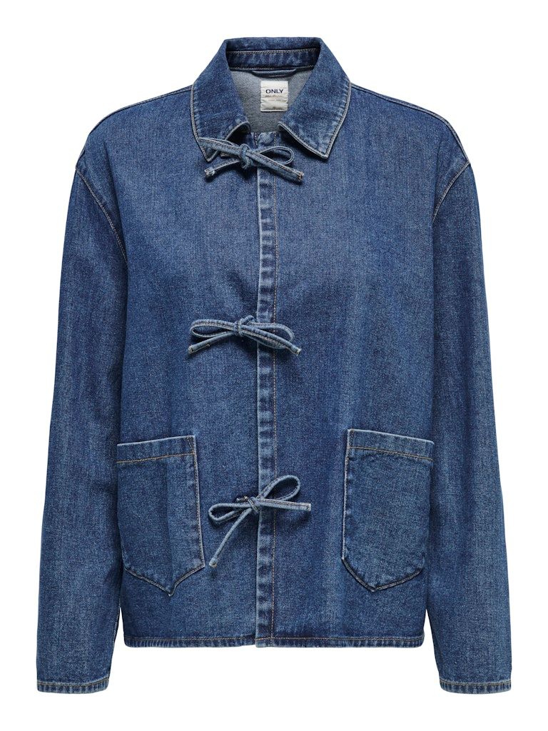 ONLTHILLE L/S TIE JACKET DNM GUA Dark Blue Denim