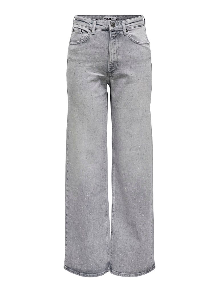 ONLJUICY HW WIDE RHINESTONE REA707 DNM Medium Grey Denim/RH