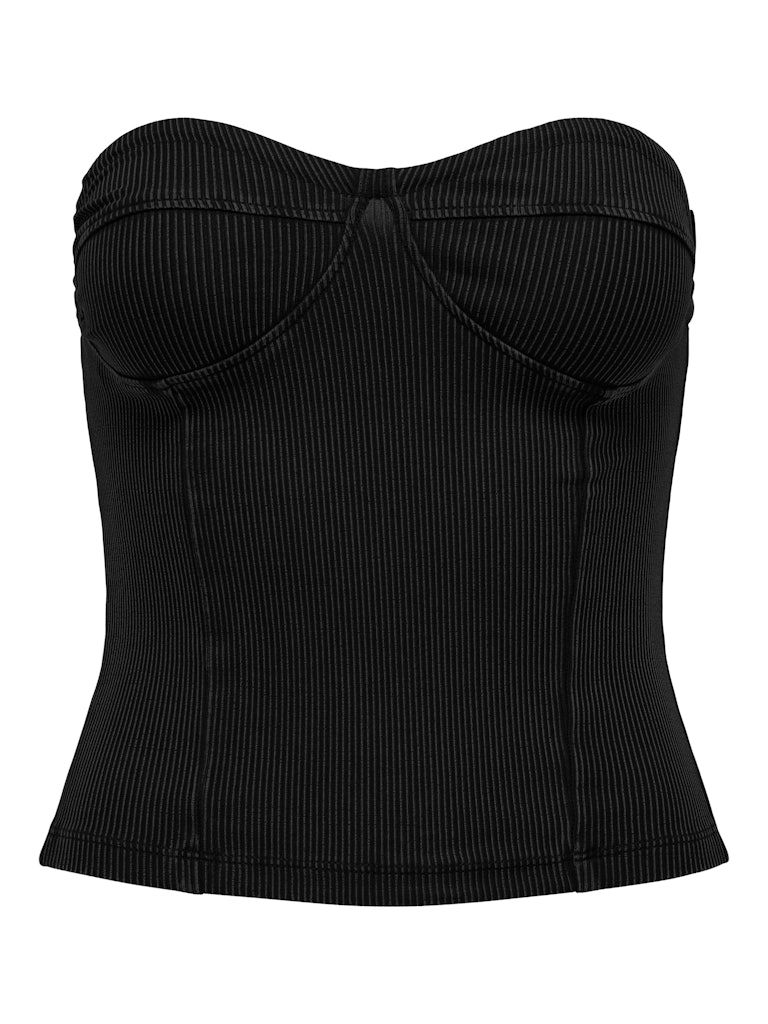 ONLESRA LIFE CORSET TOP XT JRS Black-Extend emb.