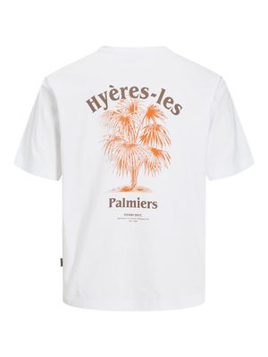 JORPAROS EASTER SKETCH TEE SS CREW N LN Bright White-PALMS