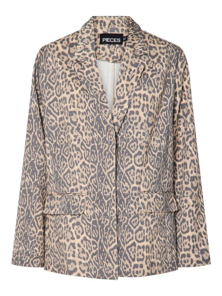 PCFIA LS LOOSE DENIM BLAZER D2D FSY Black/Leo