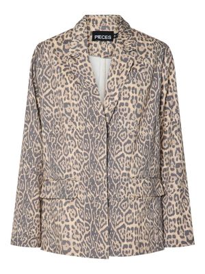 PCFIA LS LOOSE DENIM BLAZER D2D FSY Black/Leo