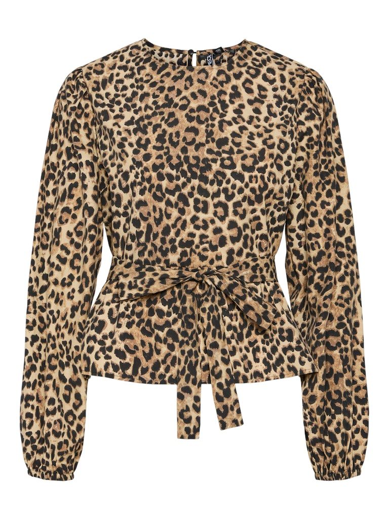 PCSLOE LS TOP WVN BC Tannin/Leopard