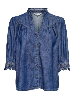 ONLRAYA 3/4 SHIRT DNM AKM NOOS Medium Blue Denim