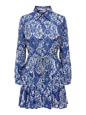 ONLLUMINA L/S SHORT DRESS WVN NOOS Surf the Web/LUMINA
