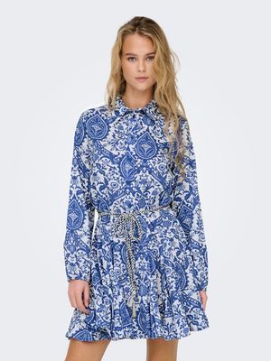 ONLLUMINA L/S SHORT DRESS WVN NOOS Surf the Web/LUMINA