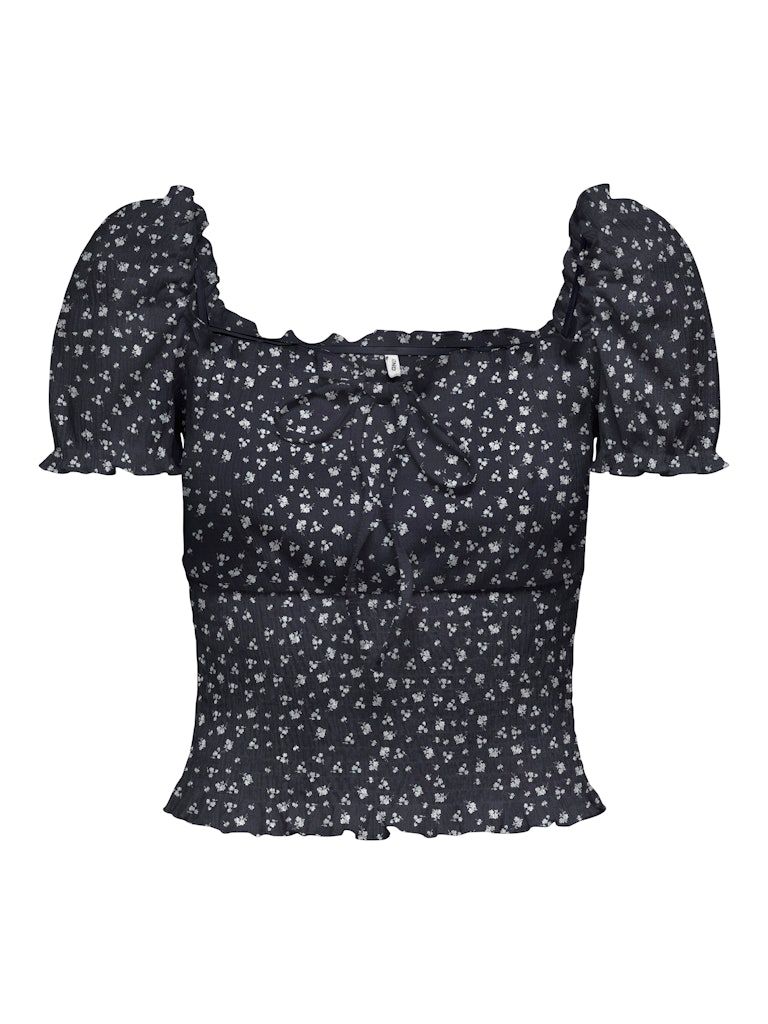 ONLHILLARY AOP SMOCK S/S TOP CS OX JRS Night Sky/Ann flower