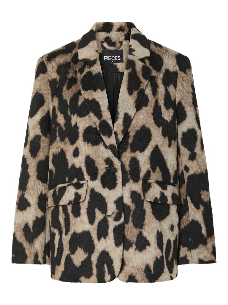 PCDEMI LS LOOSE BLAZER D2D Black/Leo