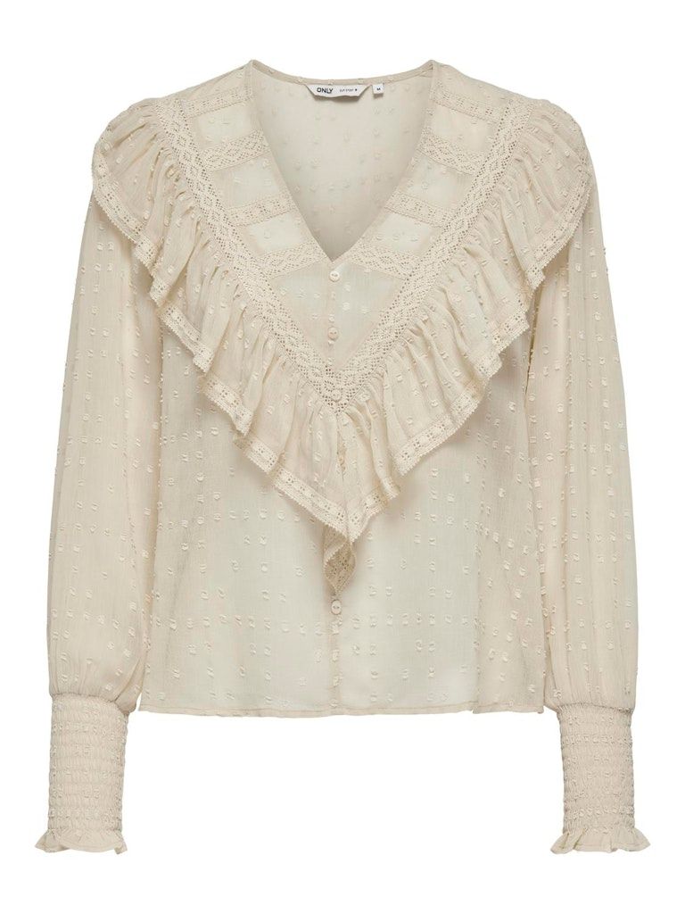 ONLELEANOR LIFE L/S DOBBY TOP WVN NOOS Peyote