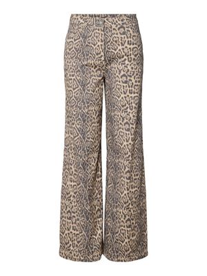 PCFIA HW WIDE DENIM PANTS D2D FSY Black/Leo