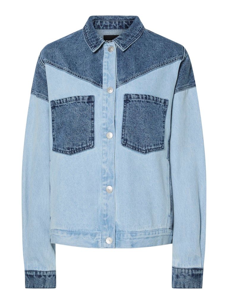 PCFAMY LS LOOSE DENIM SHIRT D2D FSY Light Blue Denim-Medium blue