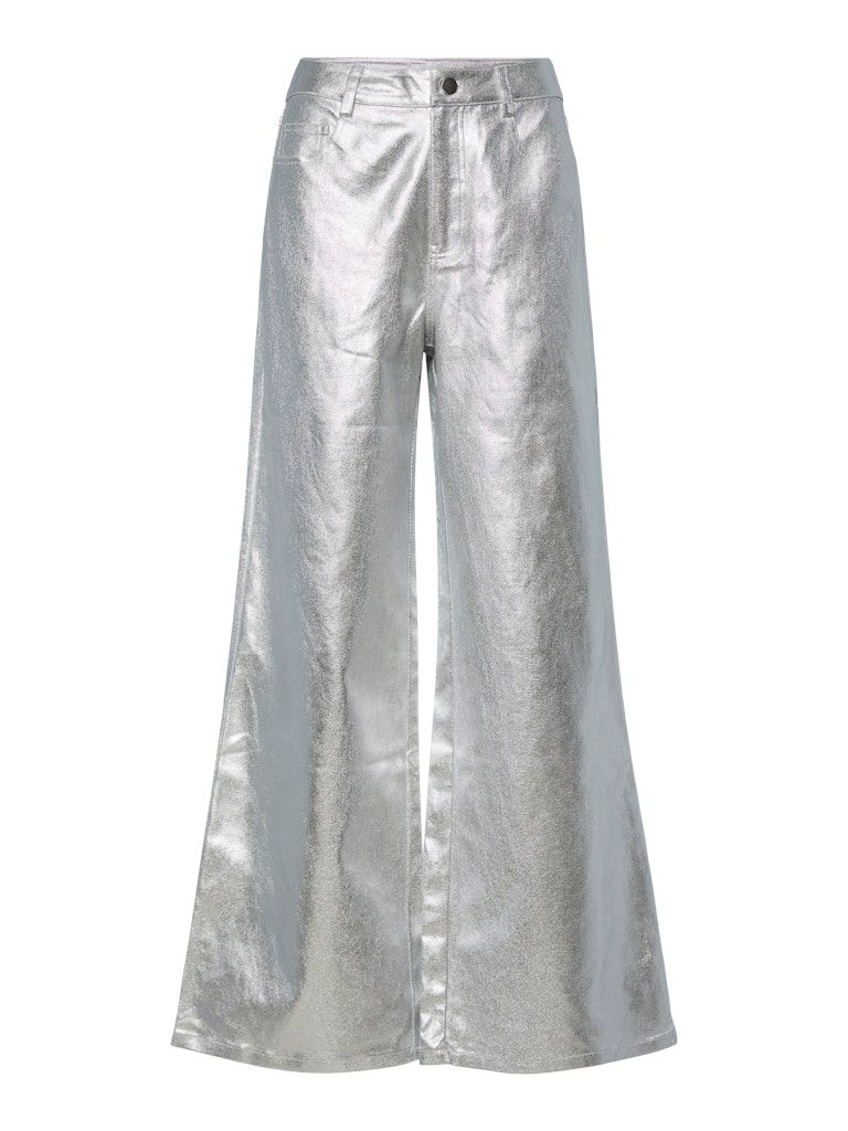 PCODESSA MW WIDE PANTS WVN D2D FSY Silver