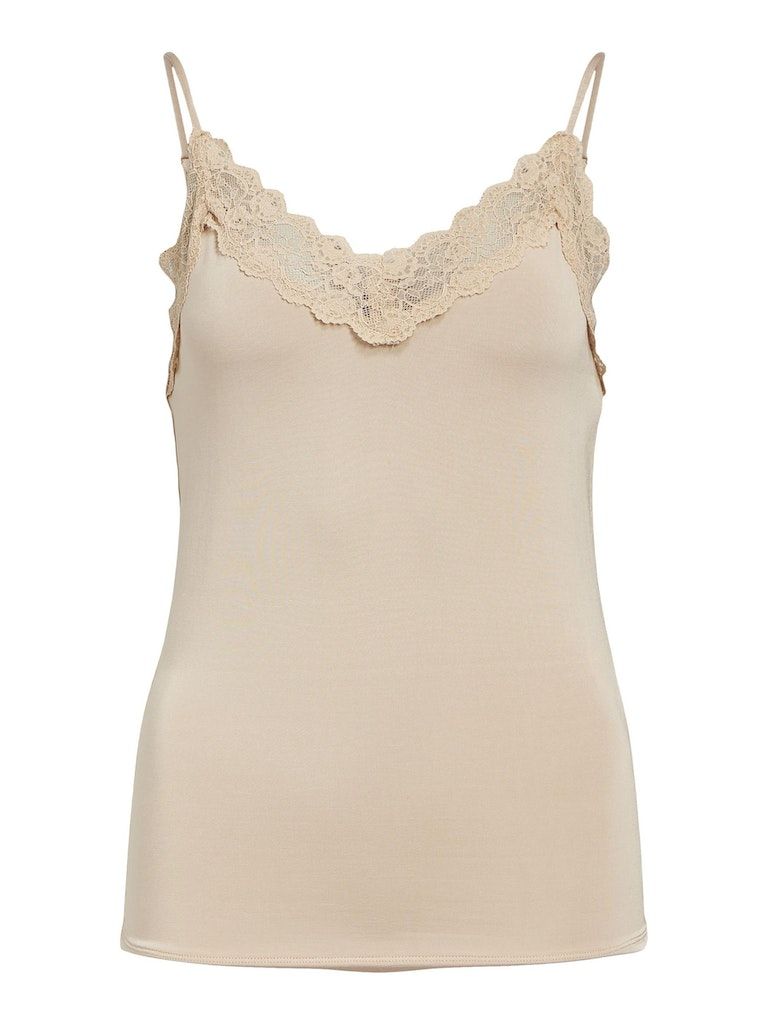 OBJLEENA NEW LACE SINGLET NOOS Humus