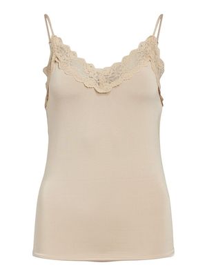 OBJLEENA NEW LACE SINGLET NOOS Humus