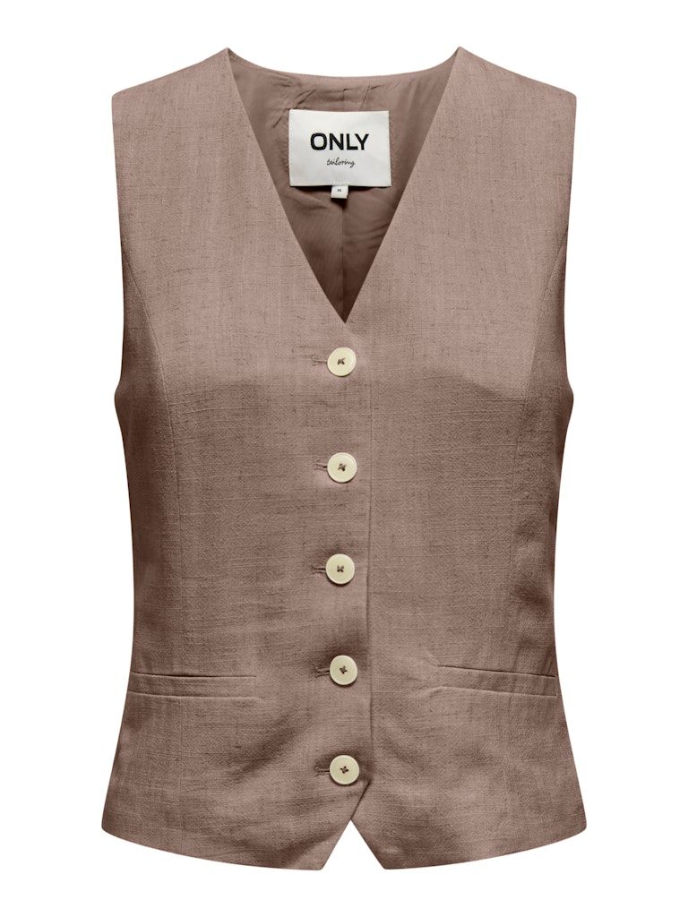 ONLIRIS-SIESTA S/L LINEN BL VEST TLR Leafless Tree