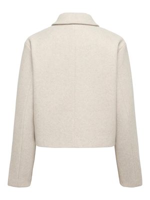 ONLVELA ZIP SHORT JACKET OTW Pumice Stone/MELANGE