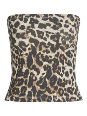 JXFIONA STR SL RIB AOP TUBE TOP JRS Ancient Scroll/Leopa