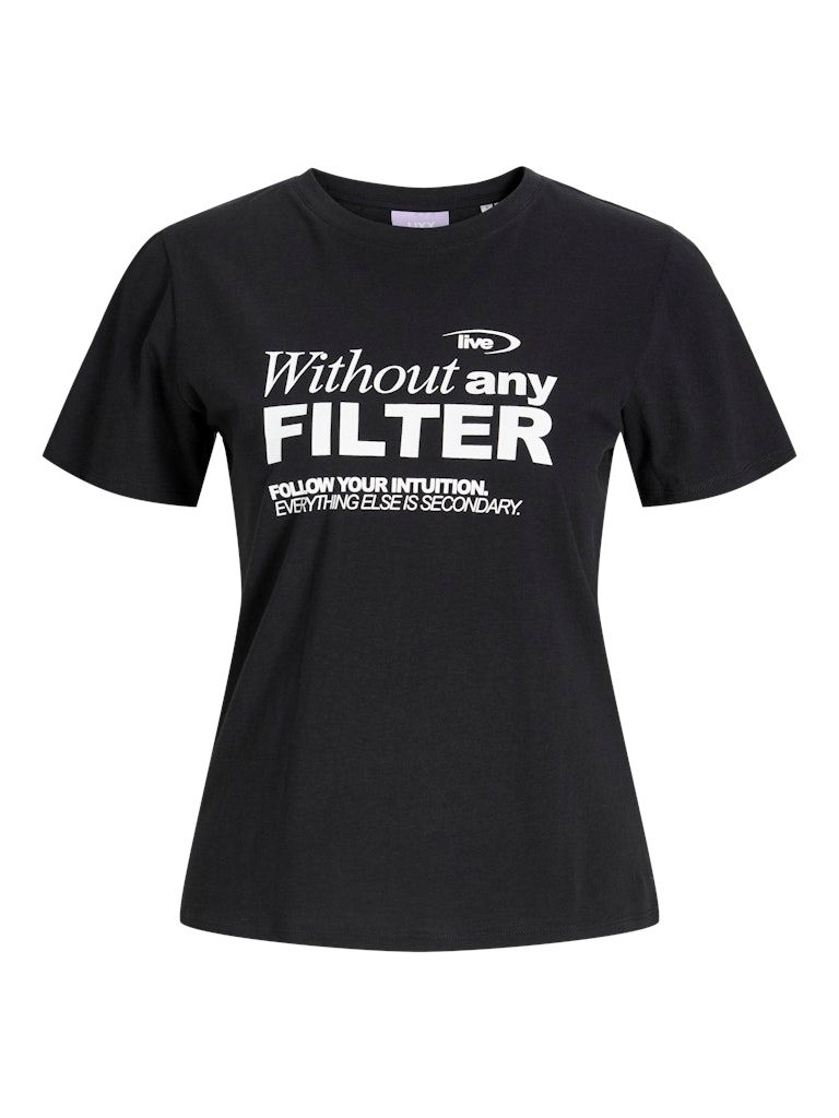 JXLUNA REG FIT SS TEE JRS Black-Without any filter