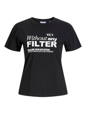 JXLUNA REG FIT SS TEE JRS Black-Without any filter