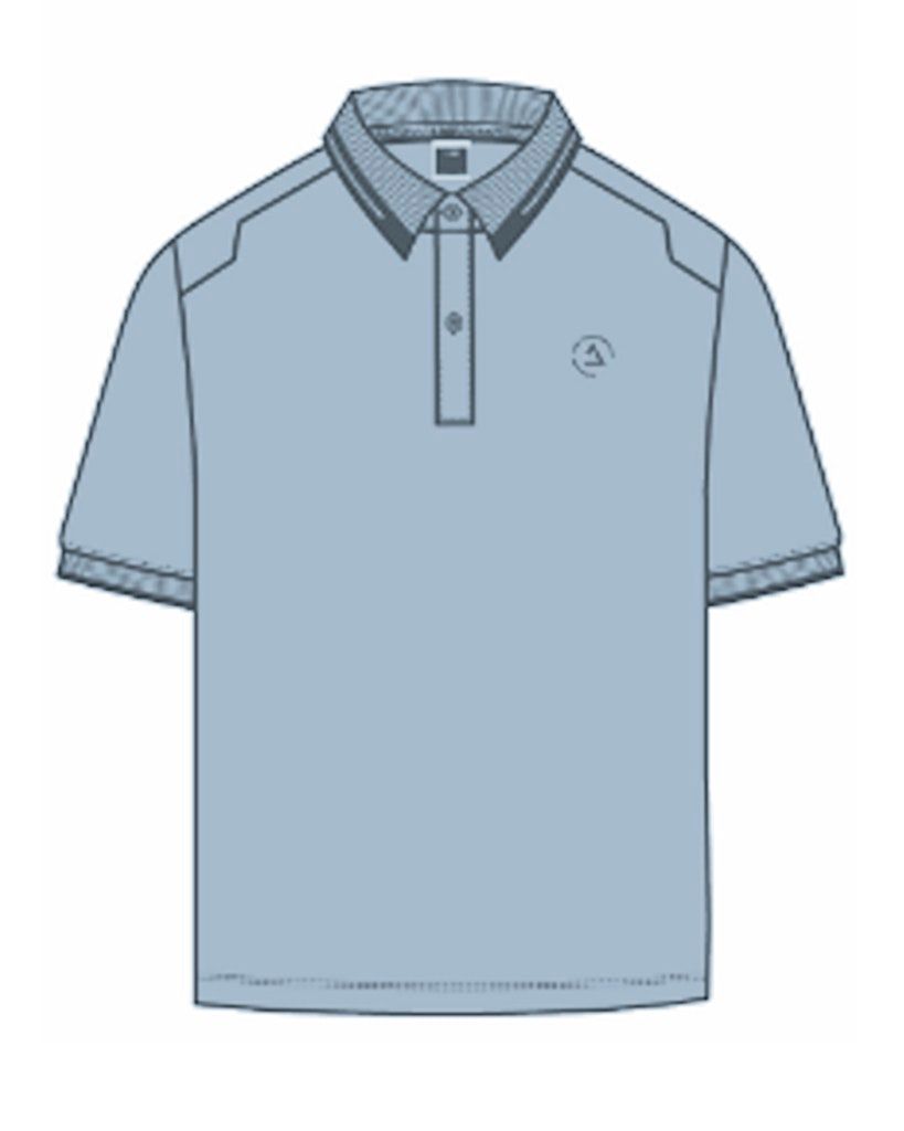 JCOHASS LOGO POLO SS SMU Subdued Blue