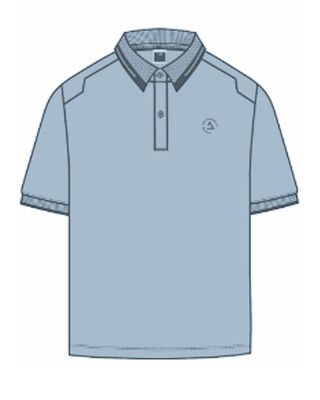 JCOHASS LOGO POLO SS SMU Subdued Blue