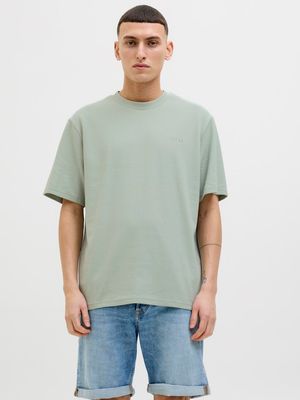 JCOPACER STRUCTURE TEE SS CREW NECK SMU Aqua Gray